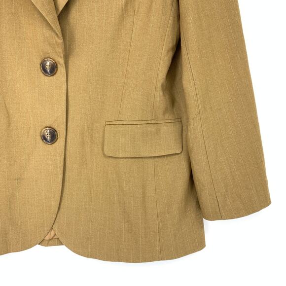 Heartloom Women's Size Small Sawyer Blazer In Scotch Pinstripe Tan NWT - Picture 4 of 7